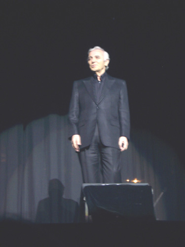 Aznavour on stage