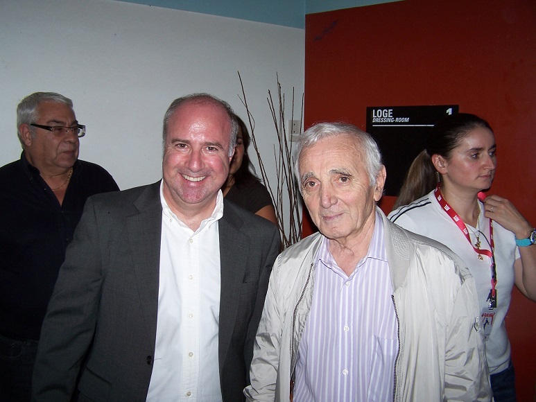Aznavour and Vicken Khachadourian
